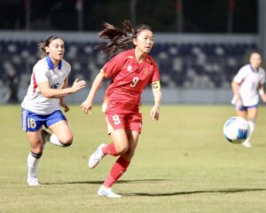 Những miếng tấn công của đội tuyển nữ Việt Nam chưa phát huy được hiệu quả tối đa - Ảnh: Gia Hân.