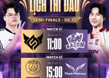 Lịch thi đấu Vòng bán kết AIC 2025 - Ảnh: Cao thủ liên quân.