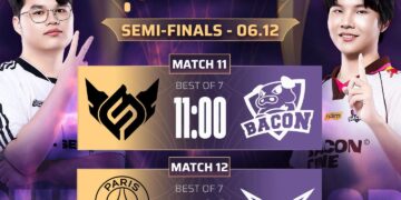 Lịch thi đấu Vòng bán kết AIC 2025 - Ảnh: Cao thủ liên quân.