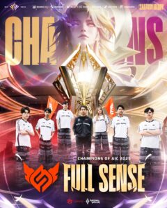 Full Sense lên ngôi vô địch AIC 2025 sau màn ngược dòng ấn tượng trước Flash Wolves.