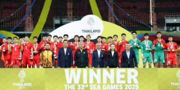 U22 Việt Nam vô địch SEA Games 33 ngay trên đất Thái Lan. Ảnh: Anh Khoa.