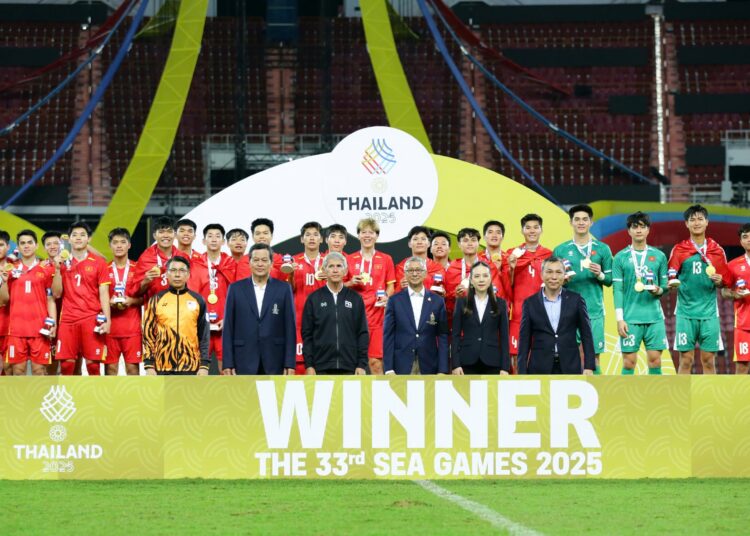 U22 Việt Nam vô địch SEA Games 33 ngay trên đất Thái Lan. Ảnh: Anh Khoa.