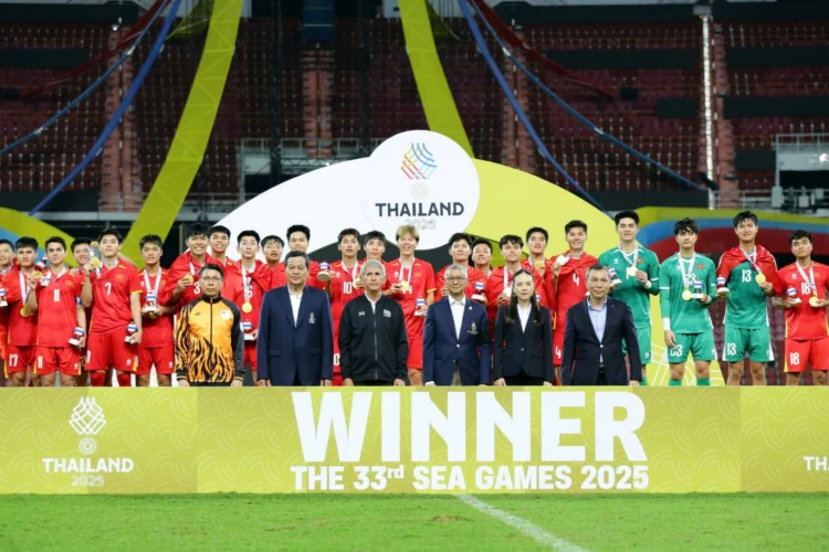 U22 Việt Nam vô địch SEA Games 33 ngay trên đất Thái Lan. Ảnh: Anh Khoa.