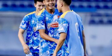 Tiền đạo Bùi Vĩ Hào được gọi trở lại U23 Việt Nam chuẩn bị cho VCK U23 châu Á. Ảnh: Anh Khoa.