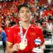 Tiền đạo Quốc Việt đang từng bước trưởng trên con đường cầu thủ chuyên nghiệp. Ảnh: Anh Khoa.
