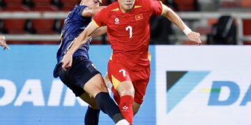 Theo HLV U23 Jordan, Đình Bắc cùng Phi Hoàng, Văn Khang là những mục tiêu cần phong tỏa. Ảnh: Anh Khoa.