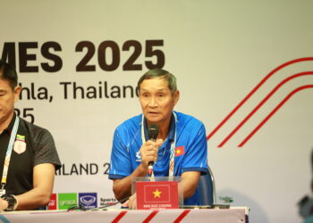 HLV Mai Đức Chung bày tỏ sự thận trọng trước các đối thủ tại bảng B và nhận định khoảng cách trình độ giữa các đội nữ khu vực đã thu hẹp đáng kể. (Ảnh: VFF)