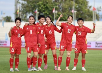 Các cô gái vàng của bóng đá Việt Nam đứng trước cơ hội lịch sử giành tấm HCV môn bóng đá nữ SEA Games lần thứ 5 liên tiếp. Ảnh: Gia Hân.