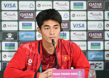 Thủ môn Trung Kiên: “Chúng tôi sẽ đá với hơn 100% khả năng để vào chung kết”. Ảnh: AFC