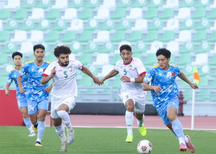 Tại cấp độ U23, U23 Việt Nam chưa từng một lần dành chiến thắng trước U23 Jordan (VFF)