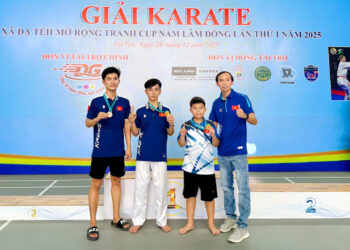 Karate Bến Cát giành thành tích cao tại giải Karate Đạ Tẻh mở rộng lần 1, 2025.