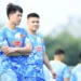 Khả năng đọc trận đấu và lối chơi đầu óc của Đình Trọng là "vũ khí" quan trọng khi đối đầu các đối thủ mạnh về thể lực như Malaysia. Ảnh: VFF