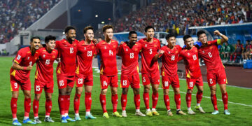ĐT Việt Nam khép lại vòng loại Asian Cup 2027 với ngôi nhất bảng F cùng thành tích 6 trận toàn thắng. Ảnh: Gia Hân