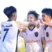 Niềm vui chiến thắng của các cầu thủ U15 Becamex TP.HCM.
