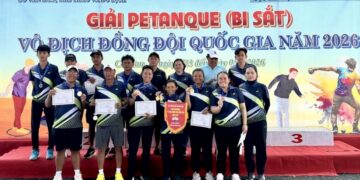 ĐT Bi sắt TP.HCM xuất sắc giành danh hiệu nhất toàn đoàn tại giải Quốc gia 2026.