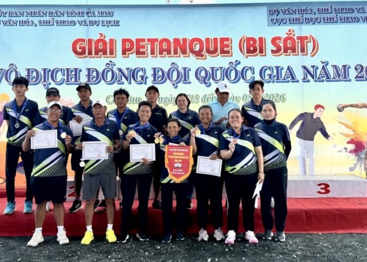 ĐT Bi sắt TP.HCM xuất sắc giành danh hiệu nhất toàn đoàn tại giải Quốc gia 2026.