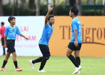 U14 Khamsay tạo nên bất ngờ khi đánh bại đối thủ đến từ Hàn Quốc 2-0.