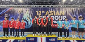 Đội tuyển bơi Việt Nam tỏa sáng với kỷ lục châu Á. Ảnh: Ủy ban Olympic Việt Nam