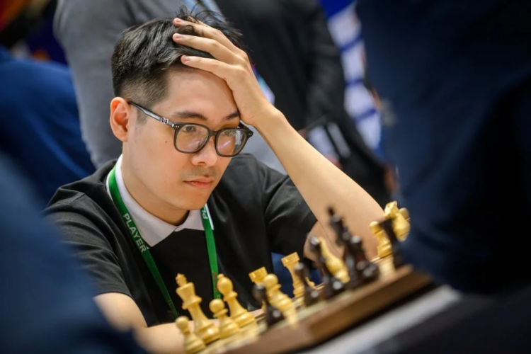 Lê Tuấn Minh bất bại sau 13 ván đấu để lên ngôi vô địch. Ảnh: Chess.com