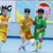 U11 HYS (áo vàng) thể hiện phong độ ấn tượng sau vòng bảng. Ảnh: Gia Hân.