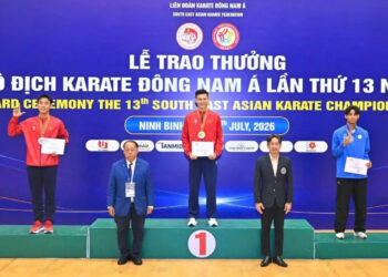 VĐV Nguyễn Chí Thanh (Việt Nam 1) xuất sắc giành HCV nội dung cá nhân hạng cân dưới 84 kg tại Giải vô địch Karate Đông Nam Á lần thứ 13-2026.