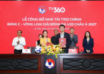 LĐBĐVN và Viettel Telecom thực hiện nghi thức ký kết hợp tác, đánh dấu sự đồng hành tại Vòng loại U20 châu Á 2027 – Bảng C. Ảnh: VFF