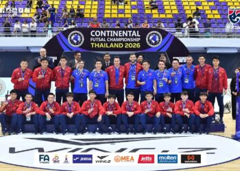 Đội tuyển futsal Việt Nam khép lại hành trình tại Continental Championship 2026 bằng vị trí á quân. Ảnh: VFF