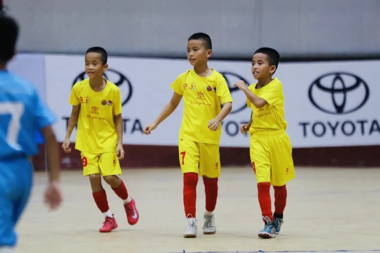 U9 HVL Sơn La tiếp tục là "chú ngựa ô" khó chịu tại giải. Ảnh: Gia Hân.
