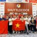 Đội tuyển đá cầu Việt Nam ăn mừng chức vô địch thế giới 2026 tại Hagen (Đức), sau khi giành 7 HCV, 1 HCB và 1 HCĐ, đứng đầu toàn đoàn. 3Ảnh: Cục TDTT Việt Nam